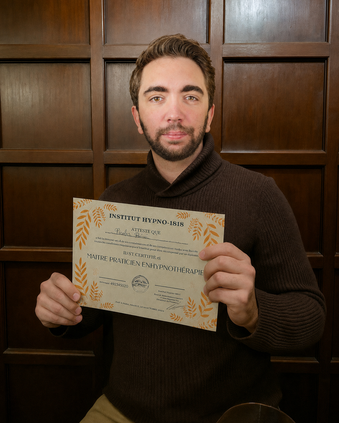 Nicolas Pierné, maître praticien en hypnothérapie